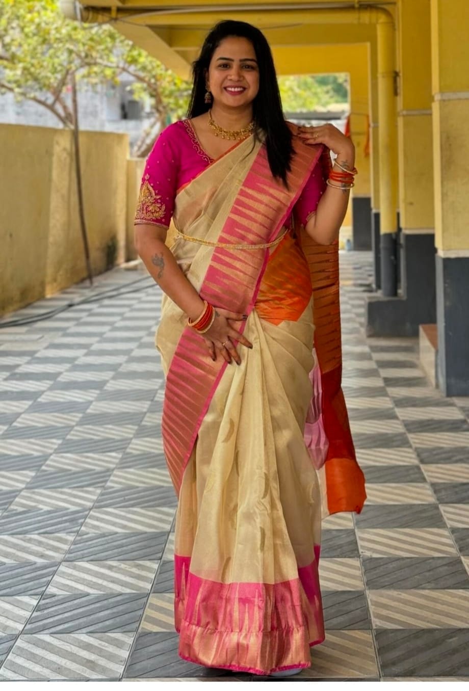 Fancy Tissue Saree