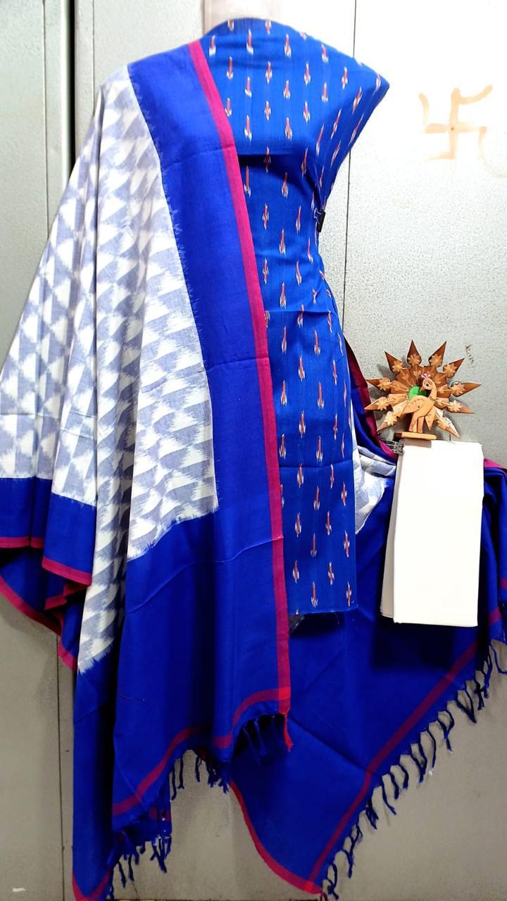 ikkat silk dress materials Buy Double Ikkat Dress Material ONLINE