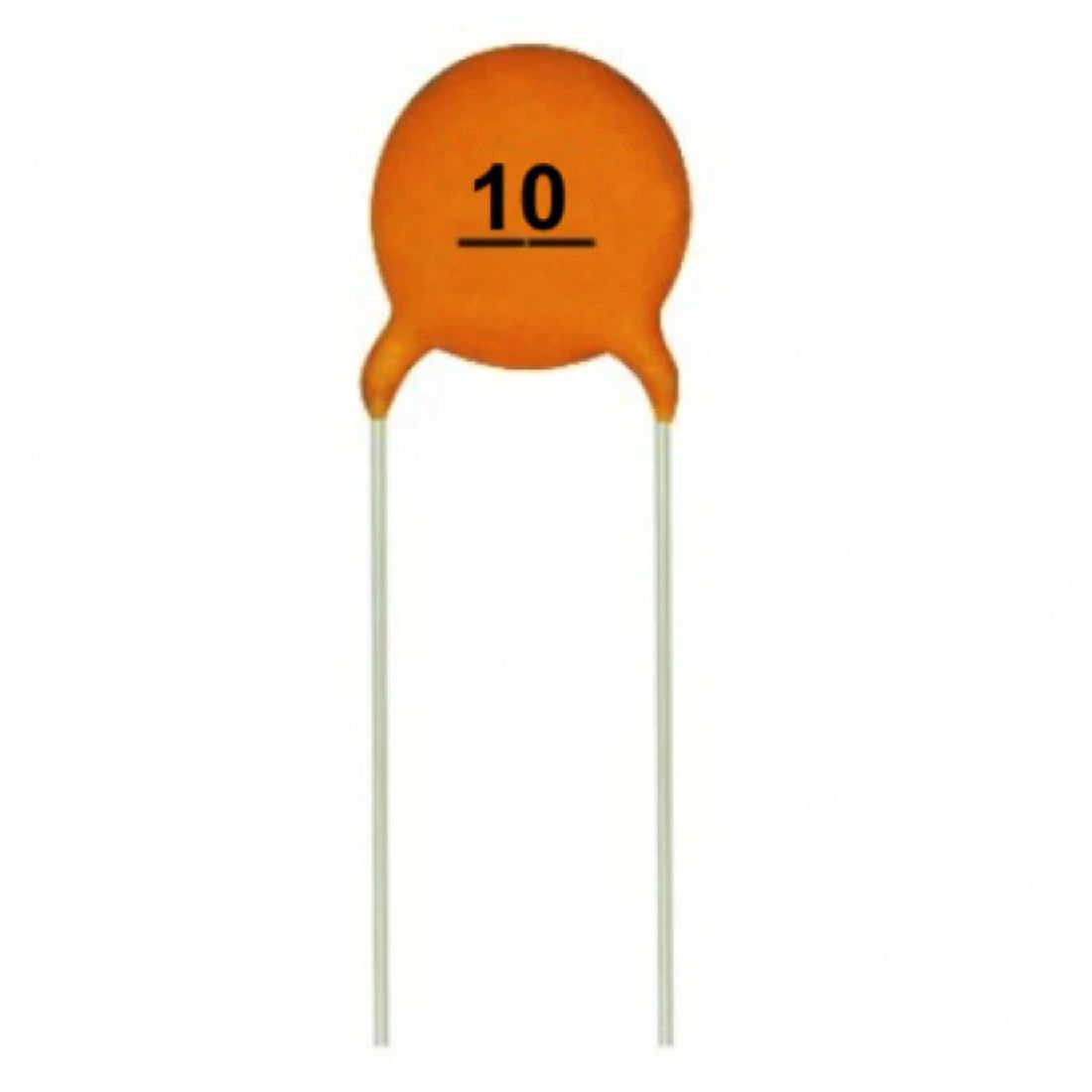 Yellow Tommy 100 Pcs 10 pF 10v Ceramic Disc Capacitors | 5mm Pitch | DIP Through-Hole Type | Ideal for DIY, Arduino, Breadboard, and Electronic Circuit Projects